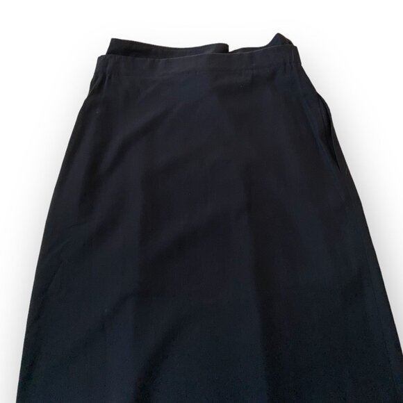 Vintage Comme des Garçons Tricot Navy Wool Belted Midi Skirt, Size M, 1992 S/S - Picture 10 of 15